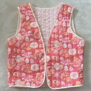 Floral Quilted Vest